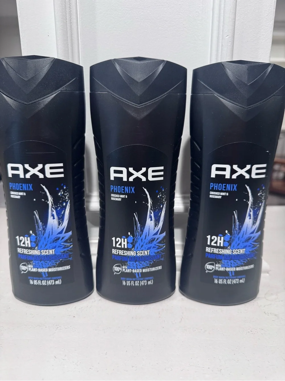 Axe Phoenix 12H Refreshing Scent Body Wash - 3 bottles, 16 oz each NWT